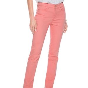 White House Black Market  Mid-Rise Slim Ankle Jeans Size 0 color Coral